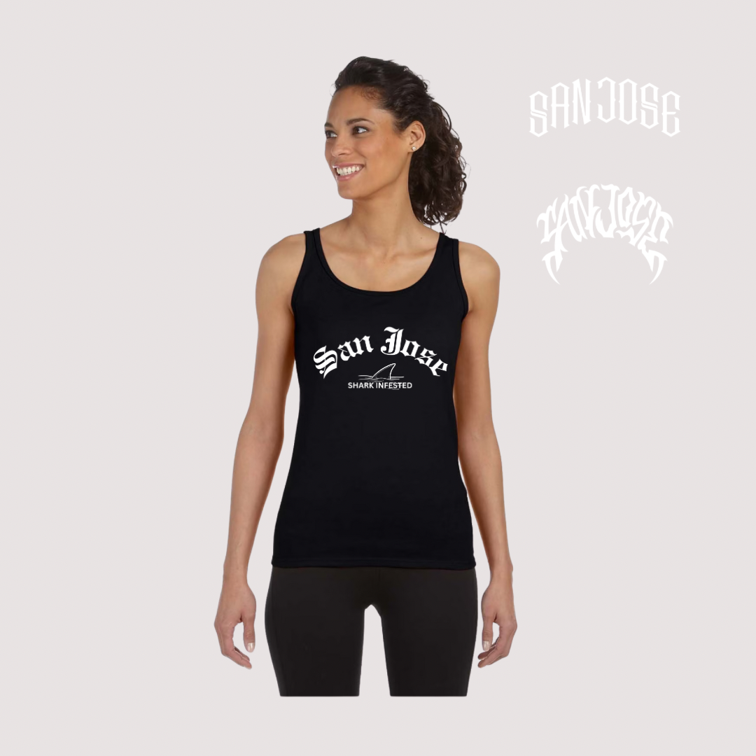 Shark Infested Female Tank Top