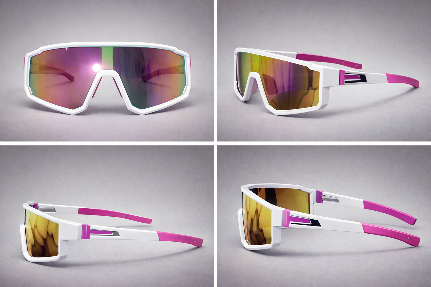 SJ Glasses (White/Pink)